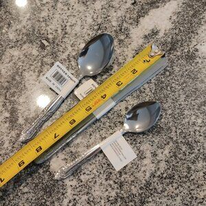 Camping utensils, 3x table spoon, 3x tea spoon, 3x knife in all 9 pieces